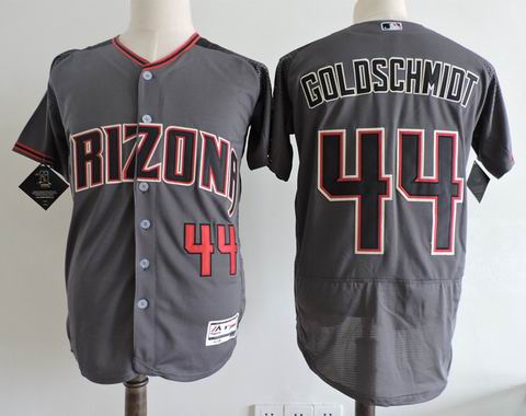 MLB Diamondbacks #44 Paul Goldschmidt grey flexbase jersey