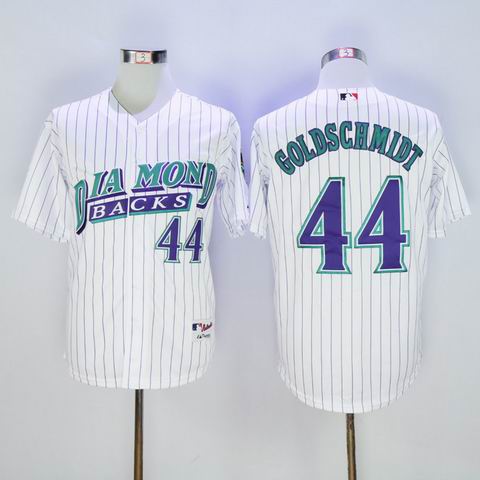 MLB Diamondbacks #44 Paul Goldschmidt white jersey