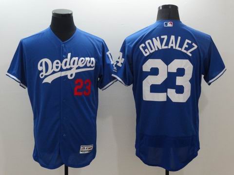 MLB Dodgers #23 Adrian Gonzalez blue flexbase jersey