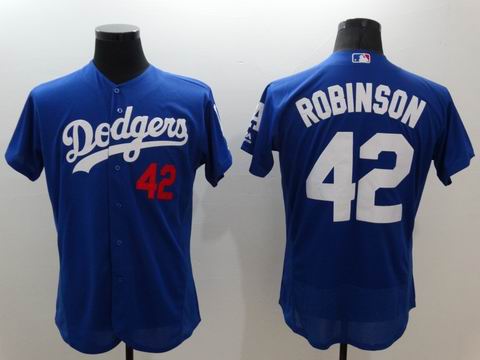MLB Dodgers #42 Jackie Robinson blue jersey
