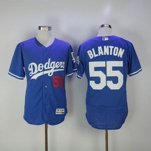 MLB Dodgers #55 Blanton blue flexbase jersey