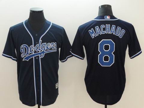 MLB Dodgers #8 Machado blue jersey