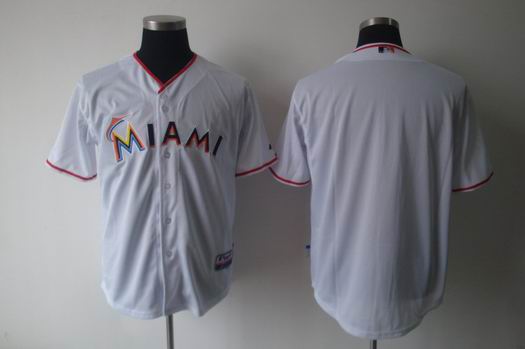 MLB Florida Marlins Blank white Jersey
