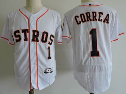 MLB Houston Astros #1 CORREA white flexbase jersey