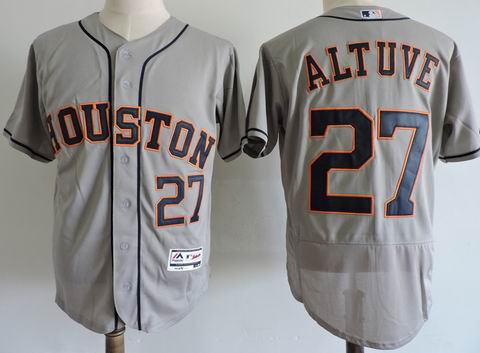 MLB Houston Astros #27 Altuve grey flexbase jersey