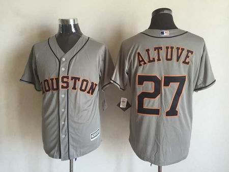 MLB Houston Astros #27 Altuve grey jersey