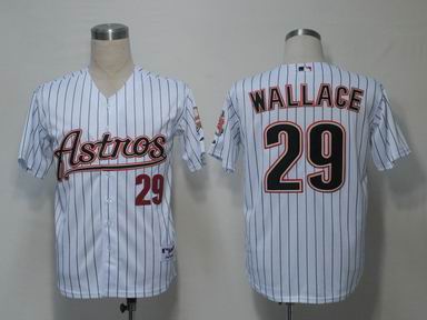 MLB Houston Astros #29 Wallace White[black strip]