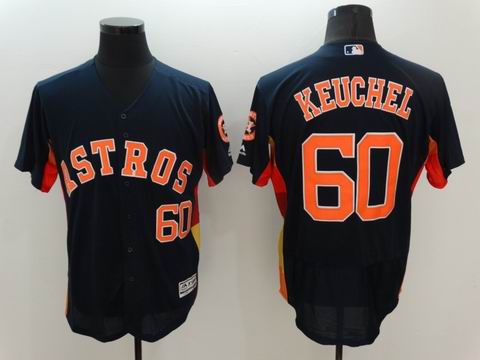 MLB Houston Astros #60 Dallas Keuchel blue flexbase jersey