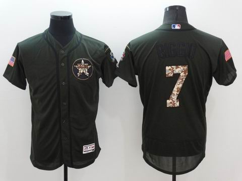 MLB Houston Astros #7 Craig Biggio green flex base jersey