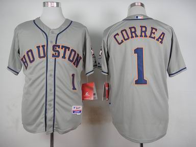 MLB Houston Astros 1 Correa grey jersey