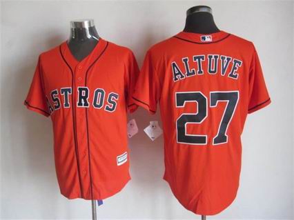 MLB Houston Astros 27 Altuve orange jersey