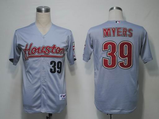 MLB Houston Astros 39 Brett Myers Gray Cool Base Jersey