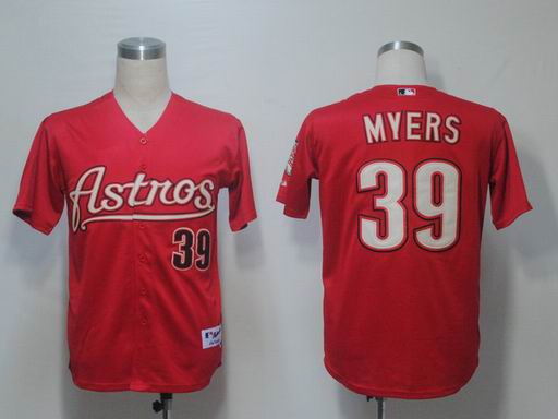 MLB Houston Astros 39 Brett Myers Red Cool Base Jersey