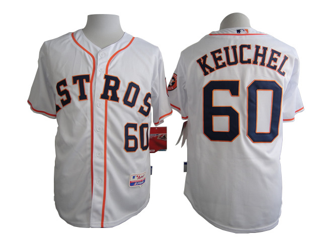 MLB Houston Astros 60 Keuchel white jersey