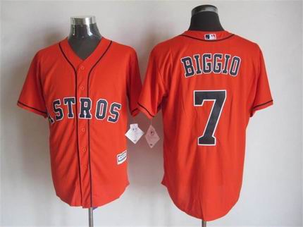 MLB Houston Astros 7 Biggio orange jersey