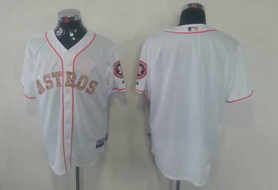 MLB Houston Astros Blank White Camouflage Camo Jersey