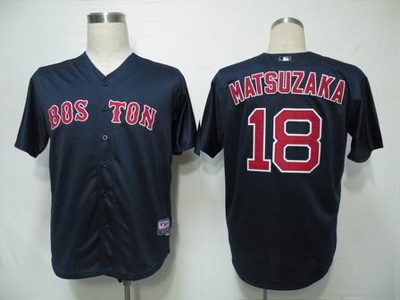 MLB Jerseys Boston Red Sox 18 Daisuke Matsuzaka Dark Blue Cool Base