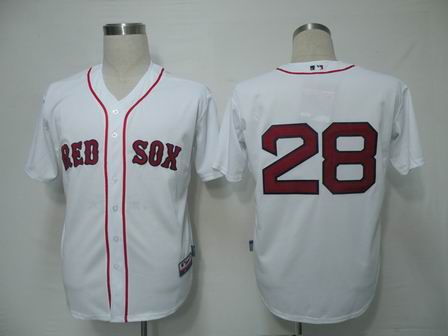 mlb Boston Red Sox #28 Adrian Gonzalez white