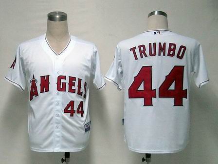 MLB Jerseys Los Angeles Angels 44 Trumbo White Cool Base