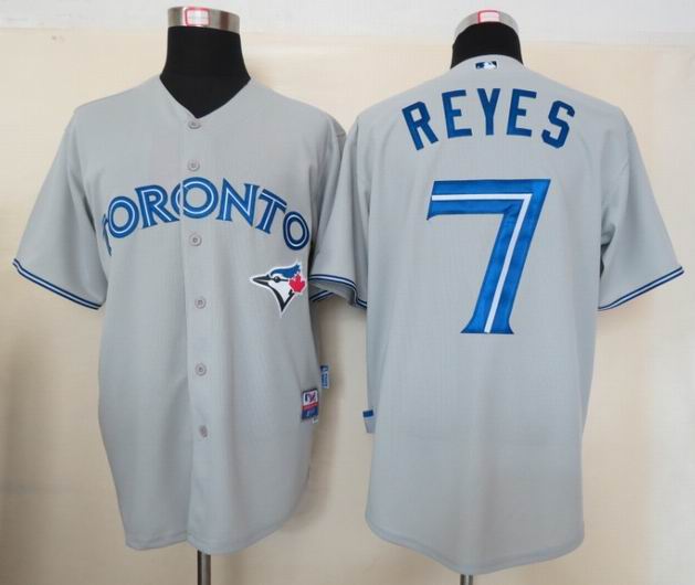 MLB Jerseys Toronto Blue Jays 7 Reyes Grey