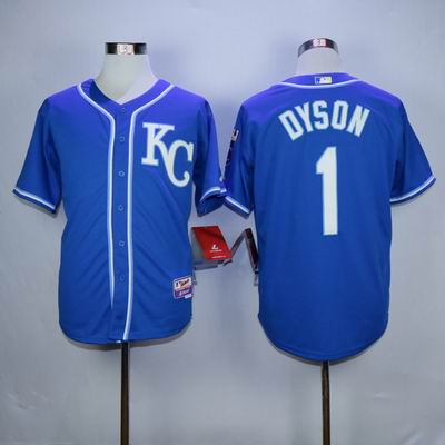 MLB Kansas City Royals #1 Dyson blue jersey