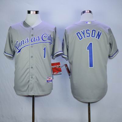 MLB Kansas City Royals #1 Dyson grey jersey