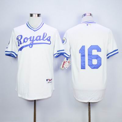 MLB Kansas City Royals #16  white jersey