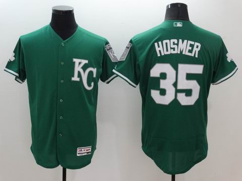 MLB Kansas City Royals #35 Eric Hosmer green flexbase jersey