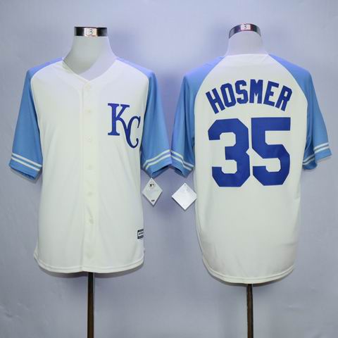 MLB Kansas City Royals #35 Hosmer white jersey