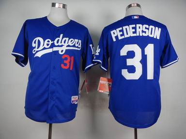MLB Kansas City Royals 31 Pederson blue cool base jersey