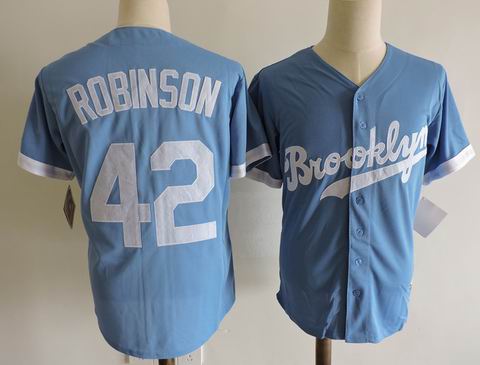 MLB Los Angeles Brooklyn #42 Robinson blue m&n jersey