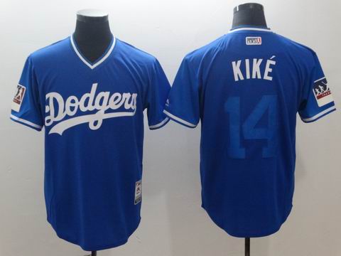 MLB Los Angeles Dodgers #14 Kike blue jersey