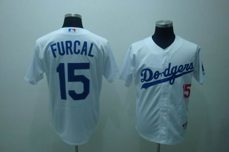 MLB Los Angeles Dodgers #15 Furcal White