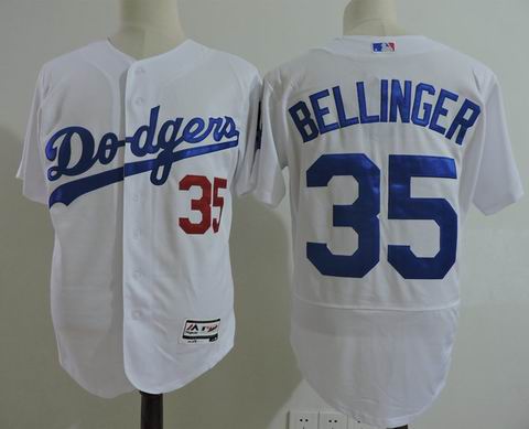 MLB Los Angeles Dodgers #35 BELLINGER white felxbase jersey