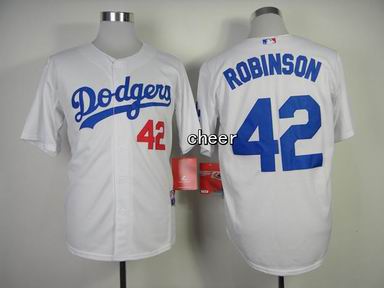 MLB Los Angeles Dodgers #42 Robinson White Jersey