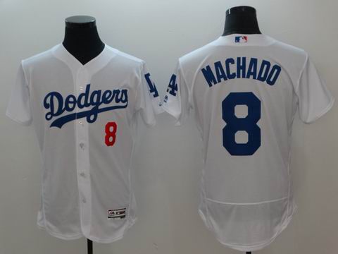 MLB Los Angeles Dodgers #8 Machado white flexbase jersey
