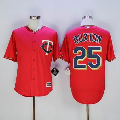 MLB Minnesota Twins #25 Byron Buxton red jersey
