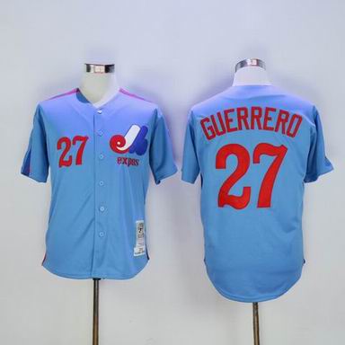 MLB Montreal Expos #27 Vladimir Guerrero blue jersey