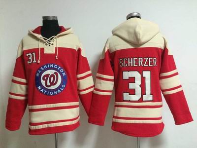 MLB National #31 Scherzer red sweatshirts hoody