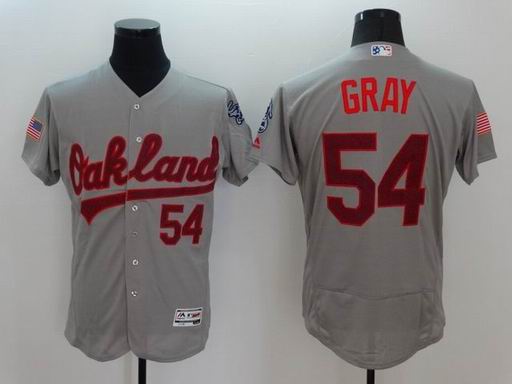 MLB Oakland Athletics #54 Sonny Gray grey flexbase jersey