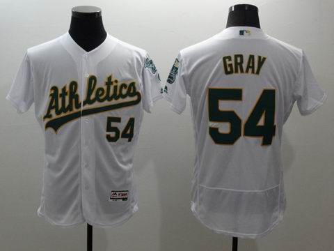 MLB Oakland Athletics #54 Sonny Gray white jersey