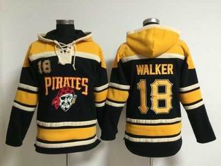 MLB Pirates #18 Walker black sweatshirts hoody