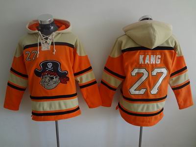 MLB Pirates #27 Kang orange sweatshirts hoody