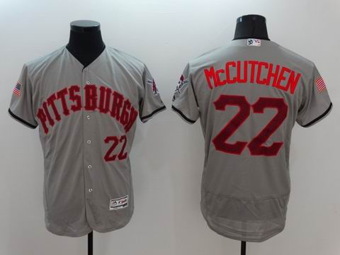 MLB Pittsburgh Pirates #22 Andrew McCUTCHEN grey flexbase jersey