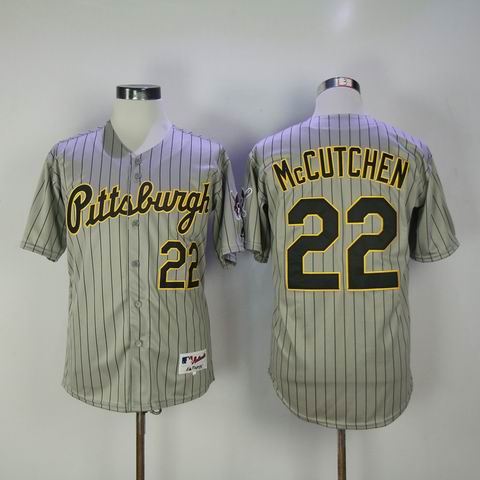 MLB Pittsburgh Pirates #22 McCUTCHEN grey jersey