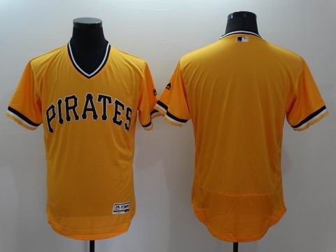 MLB Pittsburgh Pirates blank yellow flexbase jersey