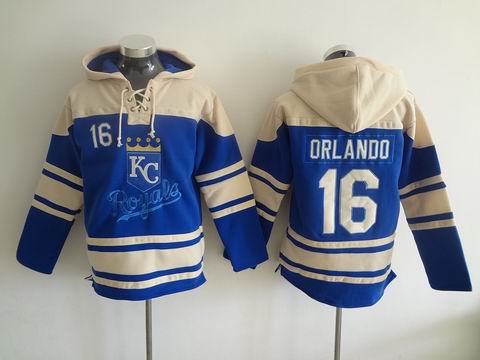 MLB Royals #16 Orlando blue sweatshirts hoody