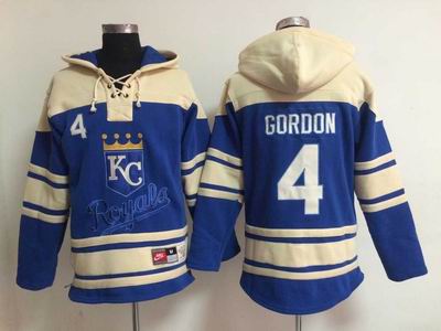MLB Royals #4 Gordon blue sweatshirts hoody