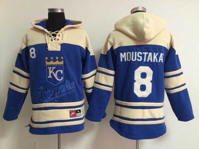 MLB Royals #8 Moustakas blue sweatshirts hoody