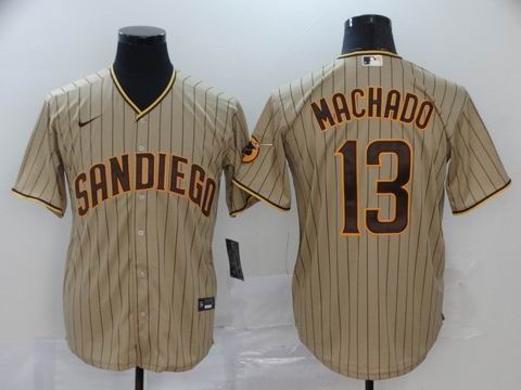 MLB San Diego Padres #13 MACHADO brown jersey
